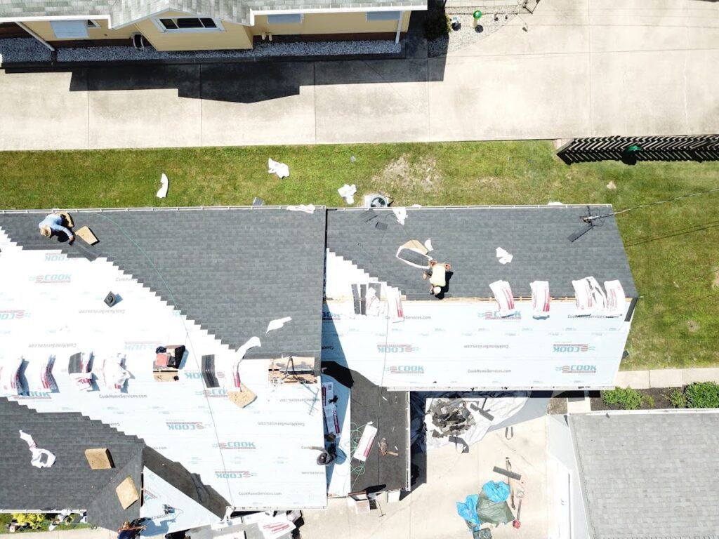 Cook Home Services Roof Replacement Job